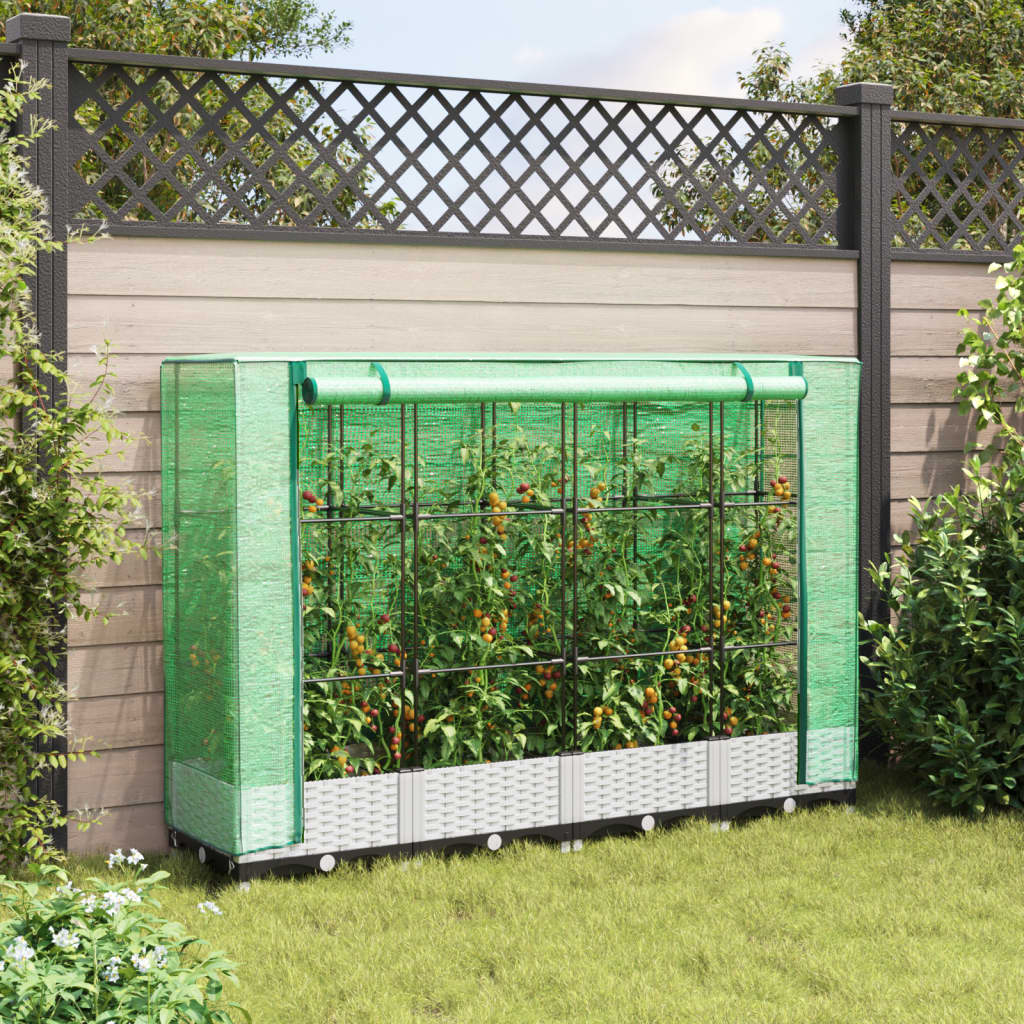 Plantador Vidaxl criado con kashoes 160x40x123 cm rattanlook