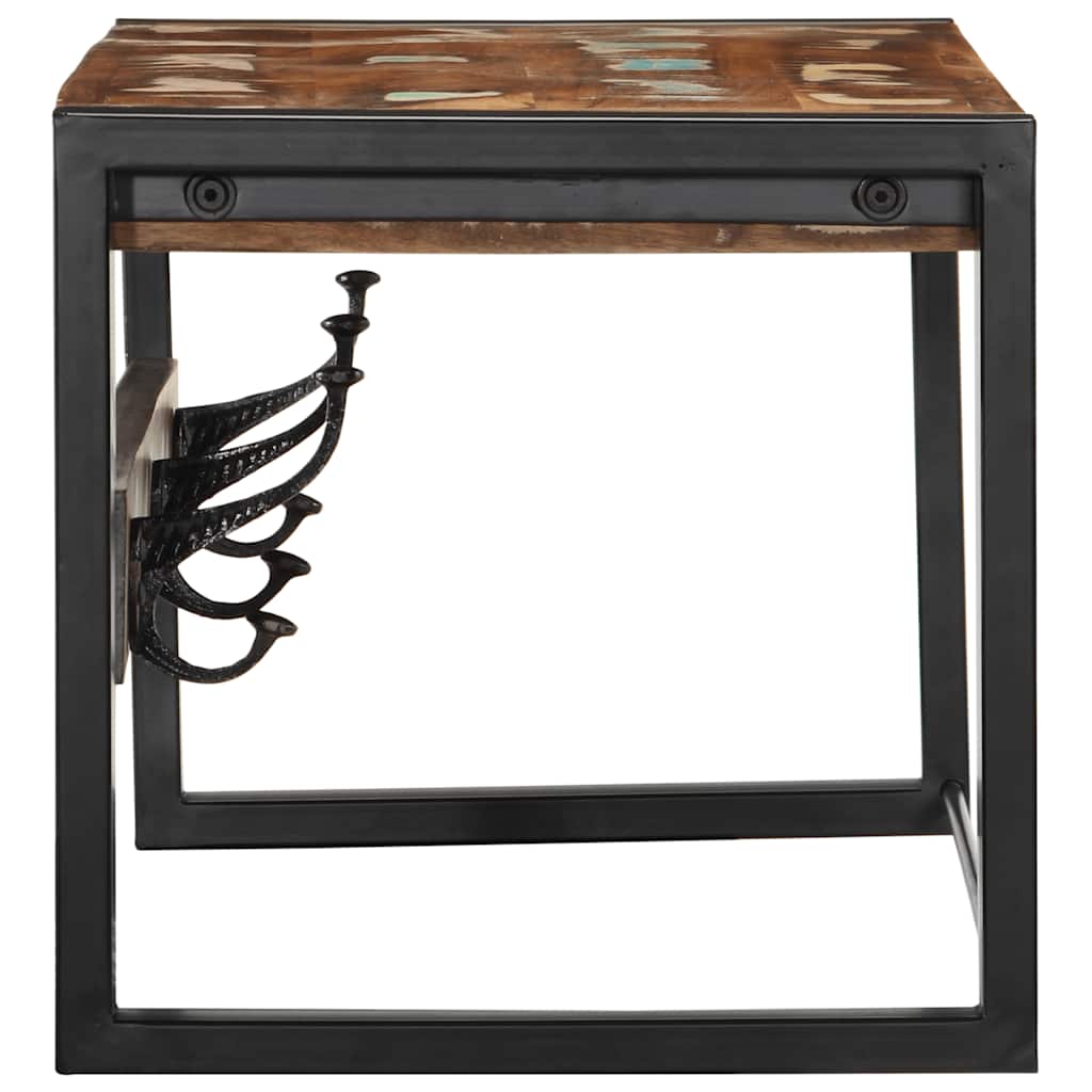 Vidaxx perchero 80x35x35 cm madera maciza reciclada multicolor