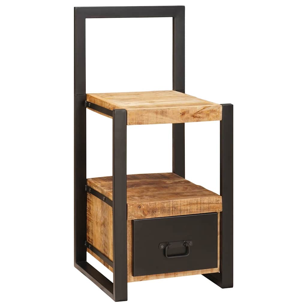 Vidaxx perchero con cajón marrón 40 x 40 x 90 cm madera maciza de mango