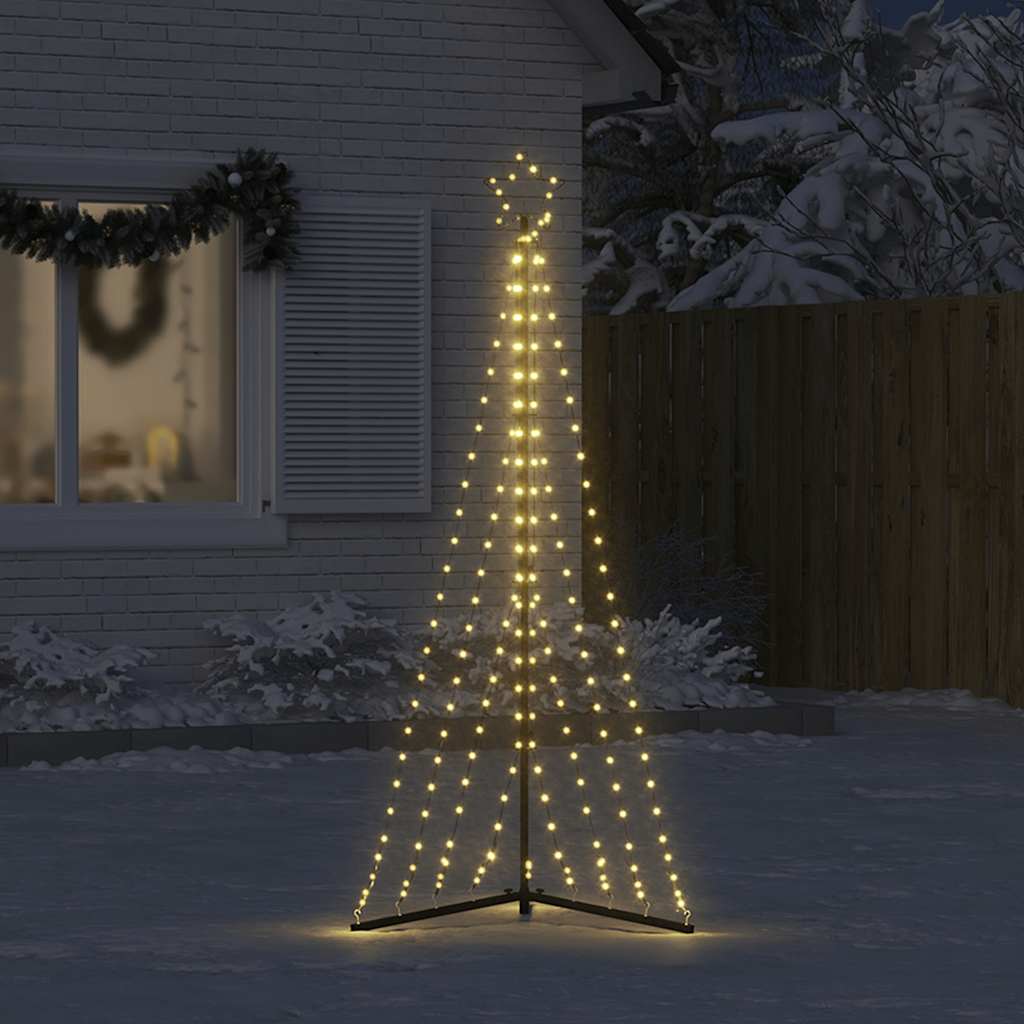 Vidaxl Led Árbol de Navidad 339 LED White White 182 cm