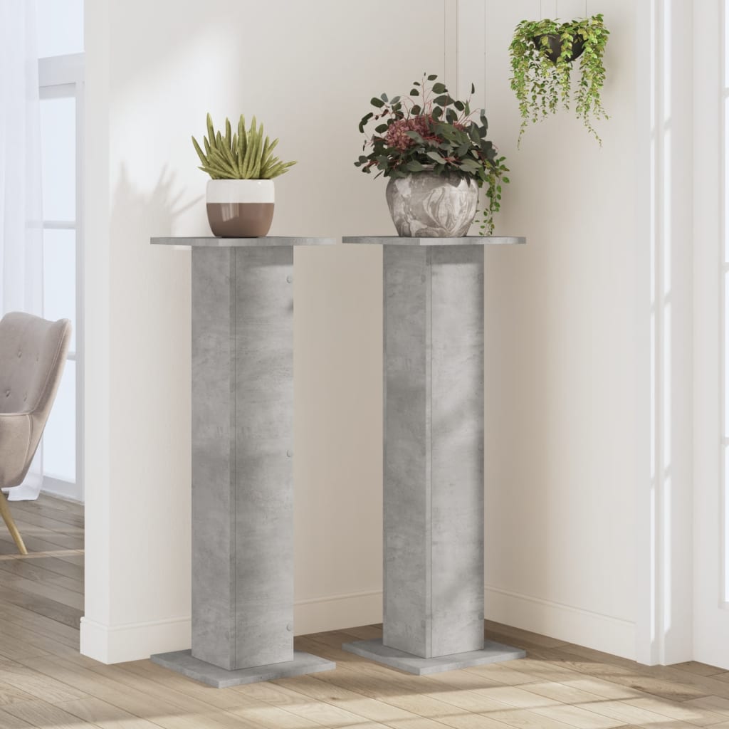 Estándares de plantas Vidaxl 2 PCS 30X30X95 CM PRECIO DE CONCRIGO DE MADERA PROCESADO