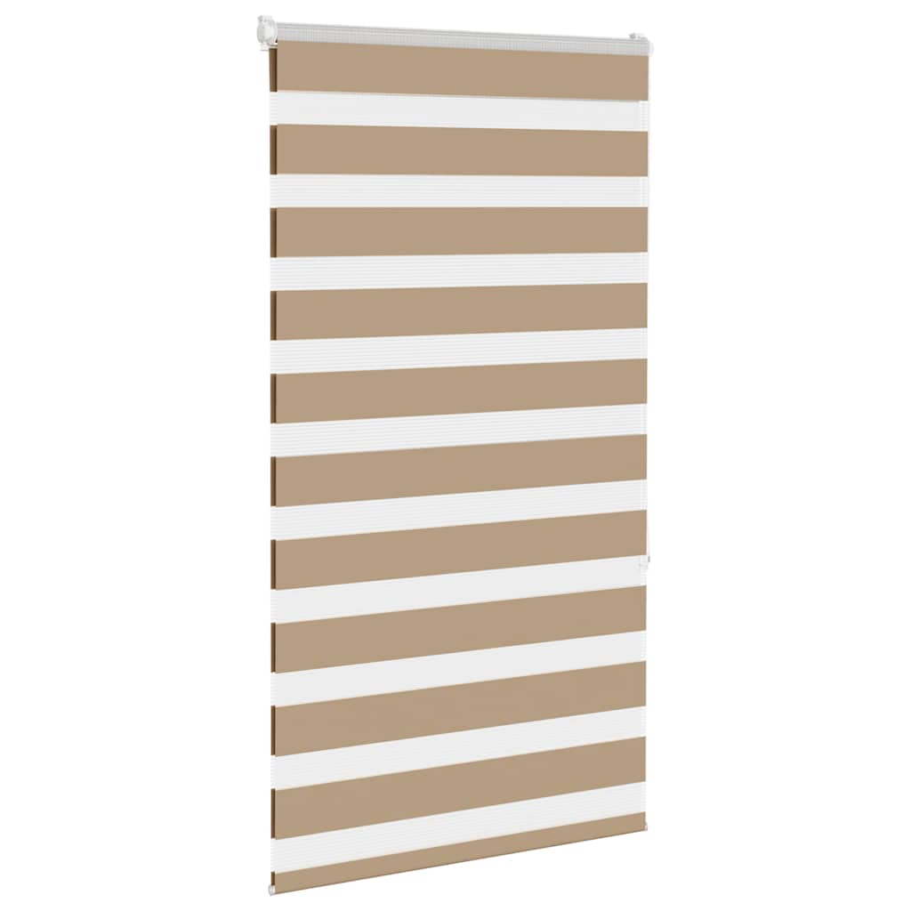 Tenda VidaXL zebrata 90x150 cm larghezza tessuto 85,9 cm poliestere marrone sabbia