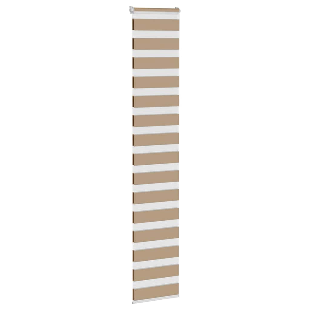 Vidaxl cebra ciega 40x200 cm ancho de polvo 35.9 cm de poliéster marrón marrón