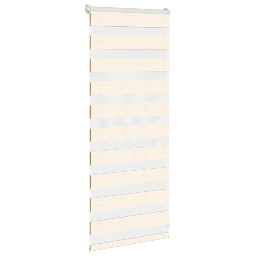 Vidaxl Zebra Roller Blind 60x100 cm de ancho de polvo Beige 55.9 cm