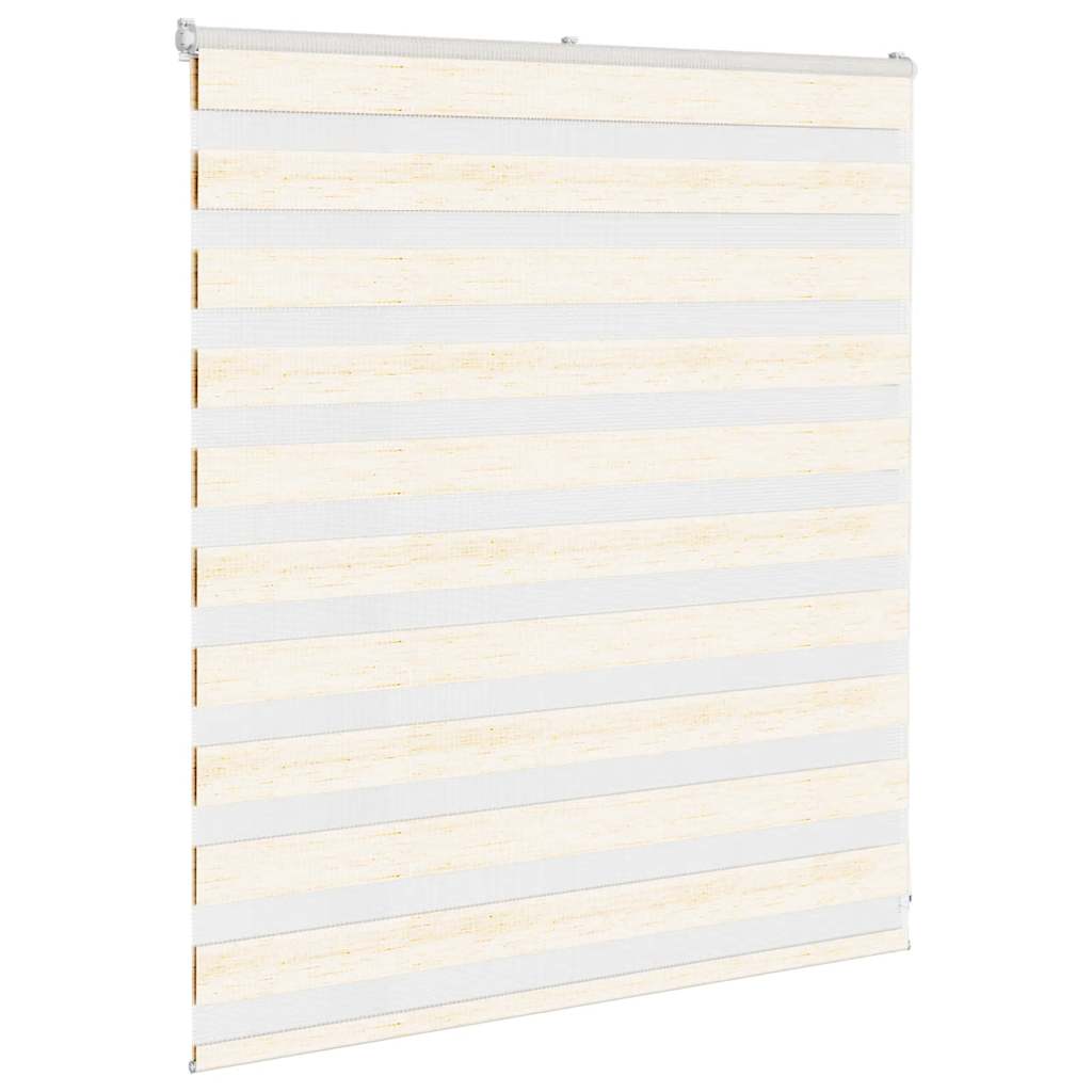 Vidaxl Zebra Roller Blind 120x100 cm Ancho de polvo 115.9 cm Marmerbeige