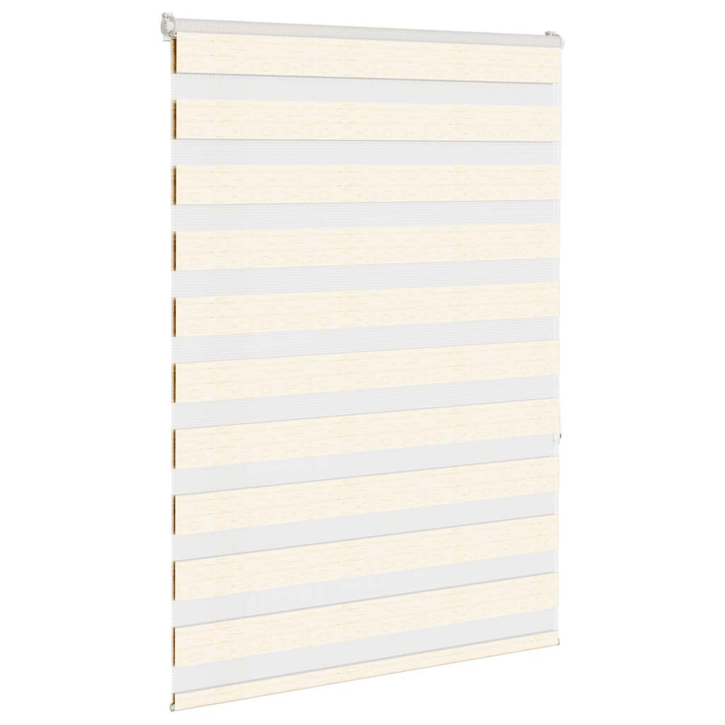 Vidaxl Zebra Roller Blind 95x150 cm Larghezza polvere 90,9 cm Marmerbeige
