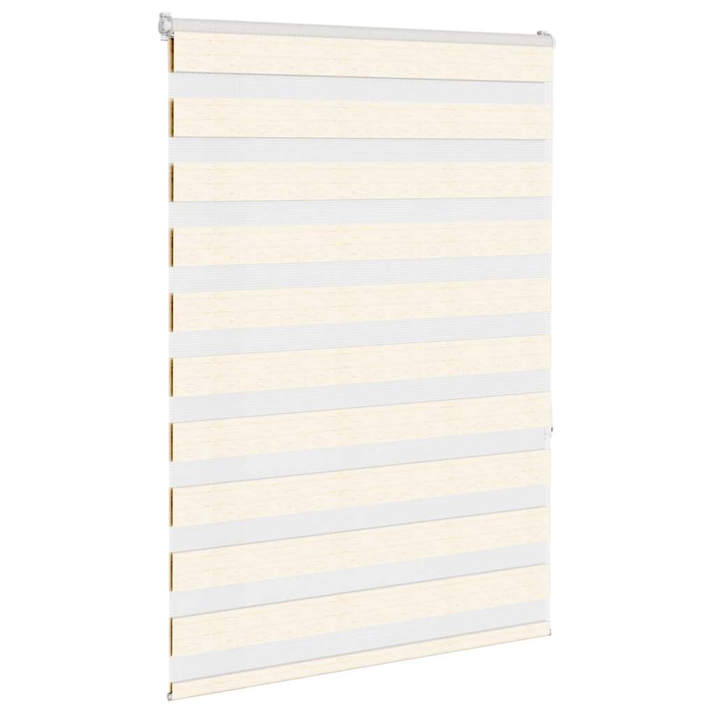 Vidaxl Zebra Roller Blind 100x150 cm Larghezza polvere 95,9 cm Marmerbeige