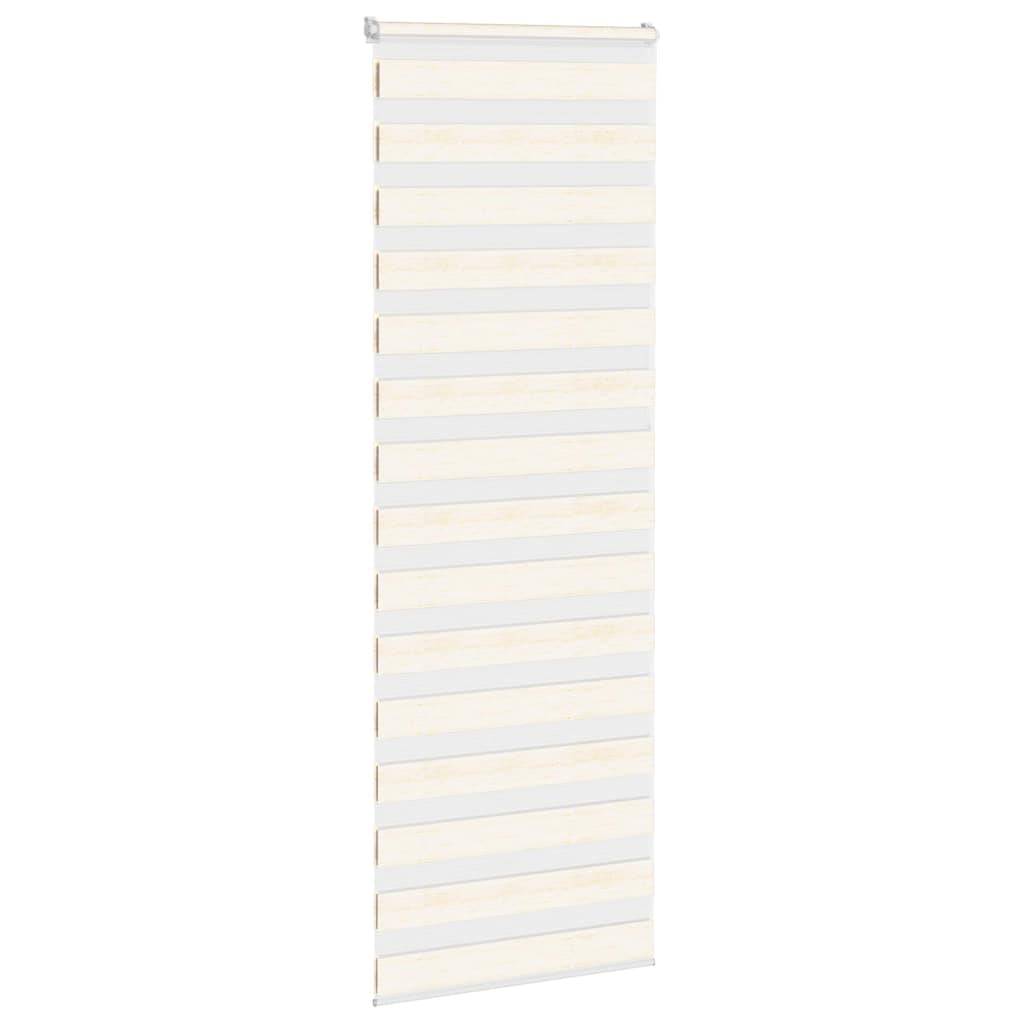 Vidaxl Zebra Roller Blind 75x200 cm Larghezza polvere 70,9 cm Marmerbeige