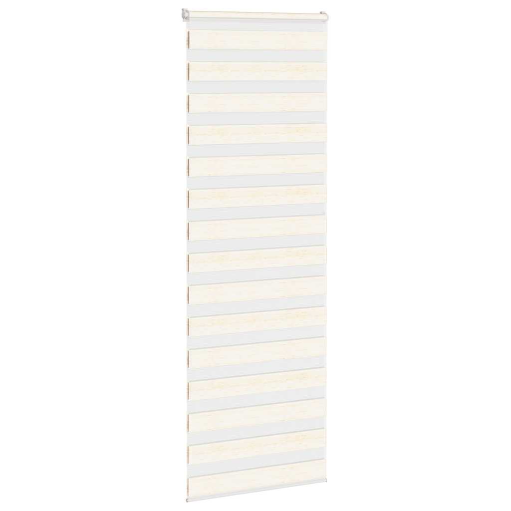 Vidaxl Zebra Roller Blind 80x200 cm Larghezza polvere 75,9 cm Marmerbeige