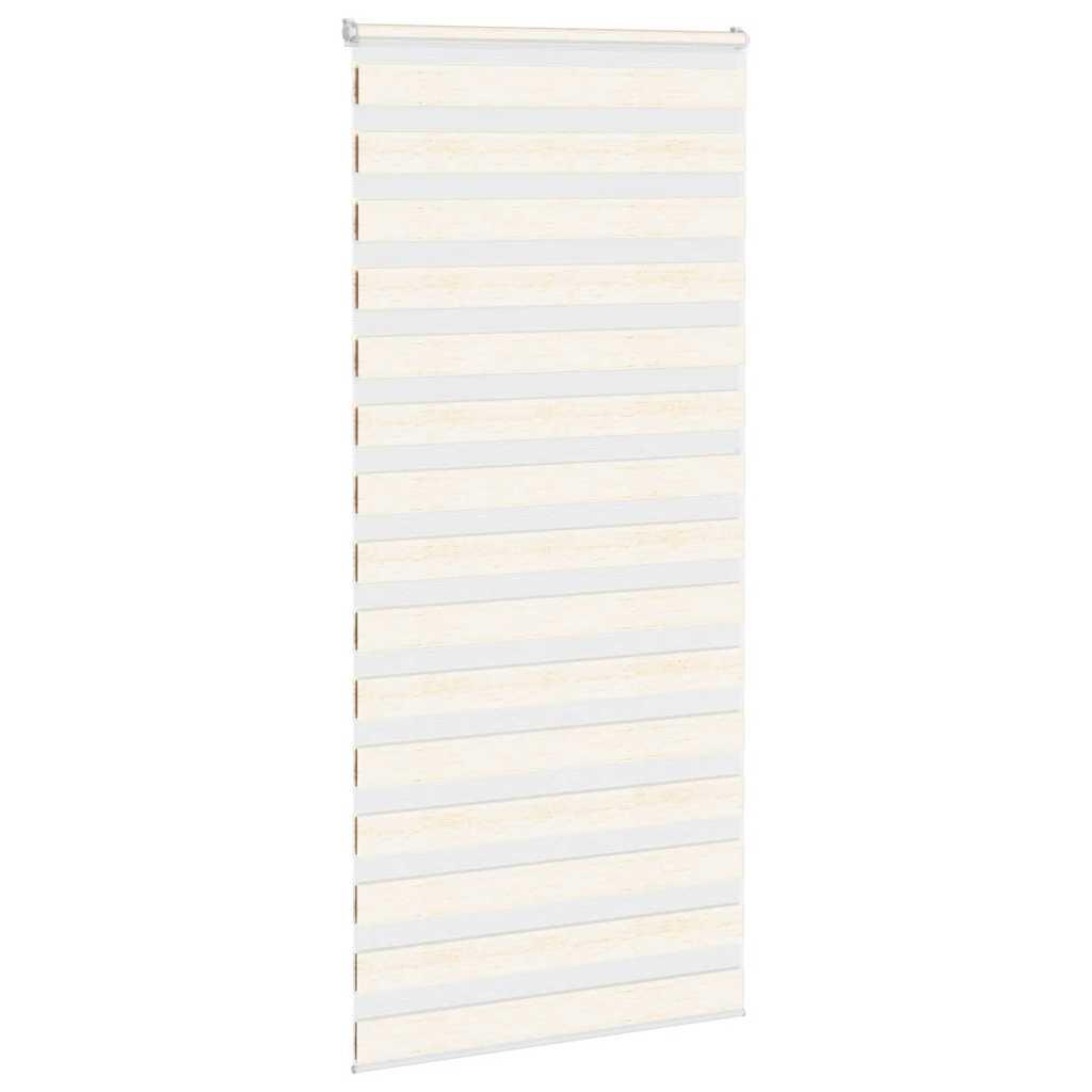 Vidaxl Zebra Roller Blind 100x200 cm Larghezza polvere 95,9 cm Marmerbeige