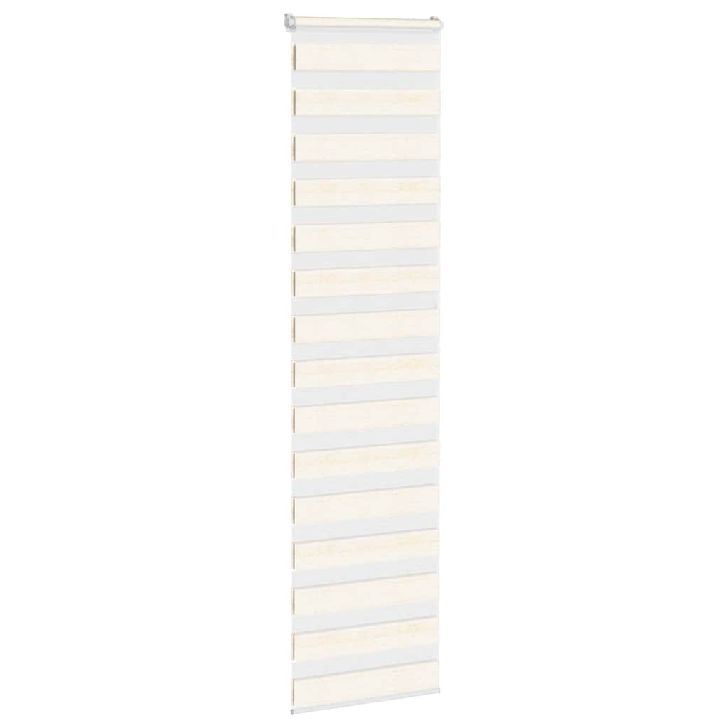 Vidaxl Zebra Roller Blind 60x230 cm Larghezza polvere BEIGE 55,9 cm
