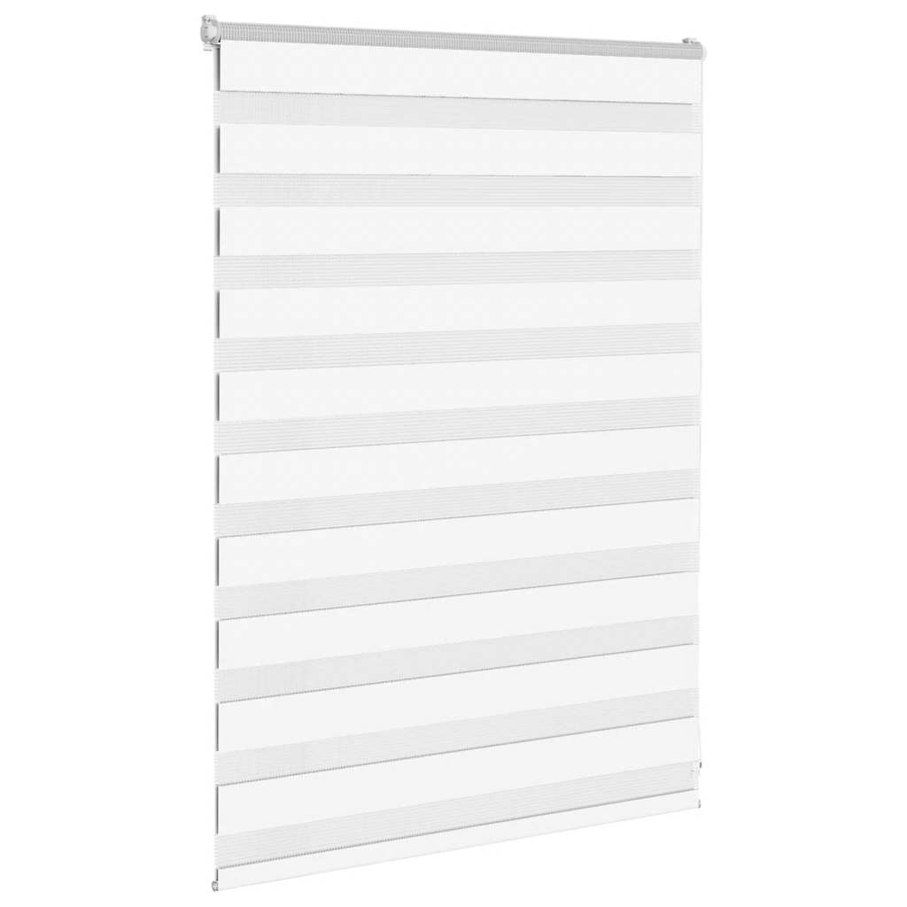 Tenda zebrata VidaXL 95x100 cm larghezza tessuto 90,9 cm poliestere bianco