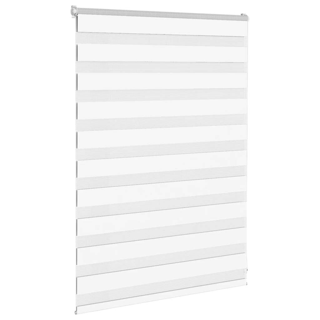 Tenda zebrata VidaXL 110x100 cm larghezza tessuto 105,9 cm poliestere bianco