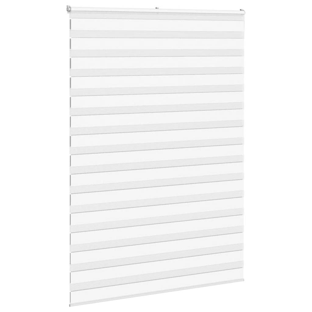 Vidaxl Zebra Roller Blind 155x230 CM Fabric Ancho de 150,9 cm de poliéster blanco