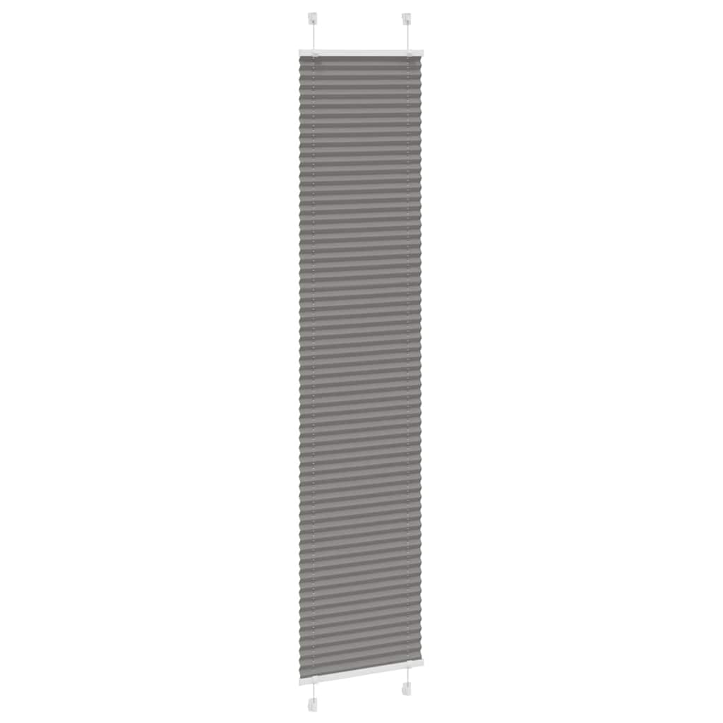 Vidaxx estor enrollable plisado 40x200 cm ancho de tela 39,4 cm antracita