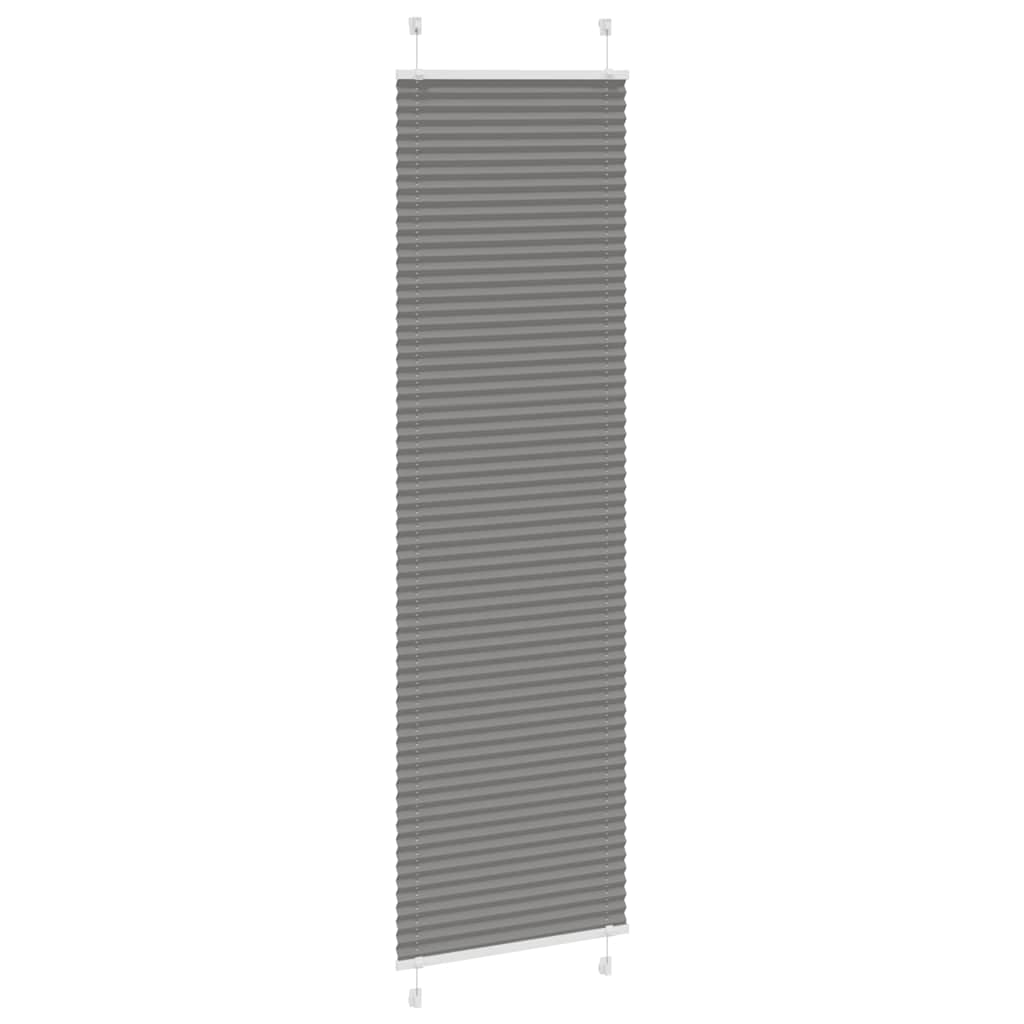 Vidaxx estor enrollable plisado 55x200 cm ancho de tela 54,4 cm antracita