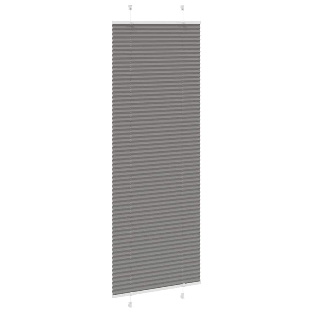 Vidaxx estor enrollable plisado 70x200 cm ancho de tela 69,4 cm antracita