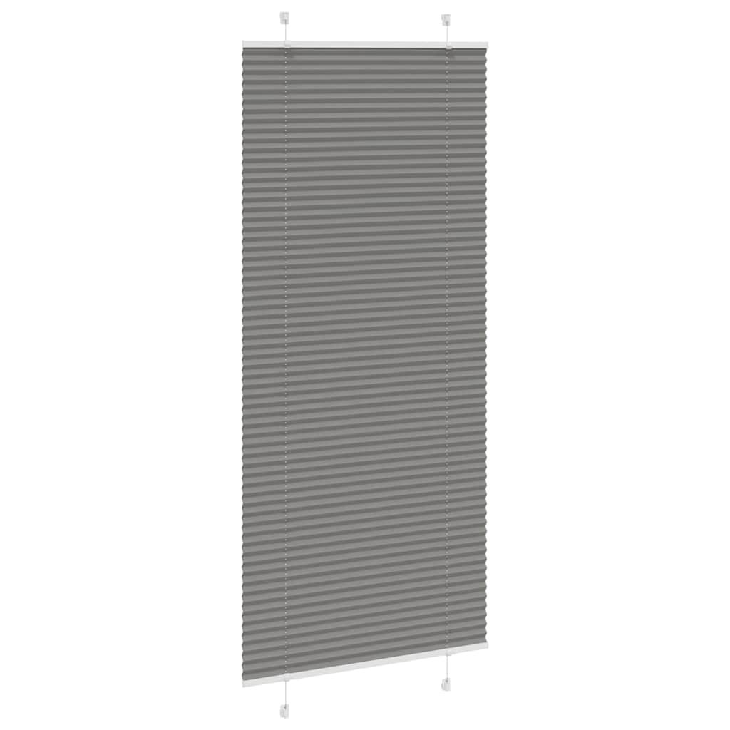 Tenda a rullo plissettata Vidaxx 85x200 cm larghezza tessuto 84,4 cm antracite