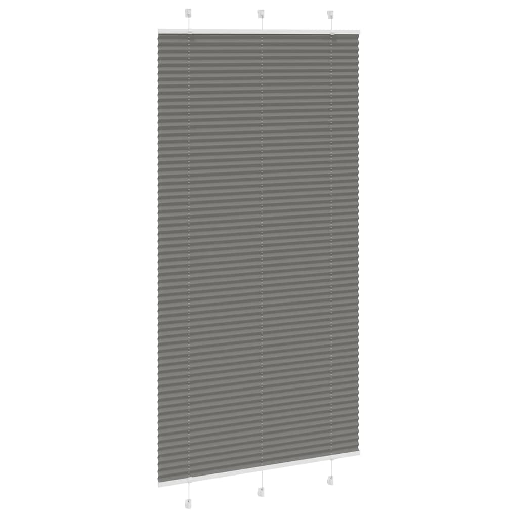 Tenda a rullo plissettata Vidaxx 110x200 cm larghezza tessuto 109,4 cm antracite