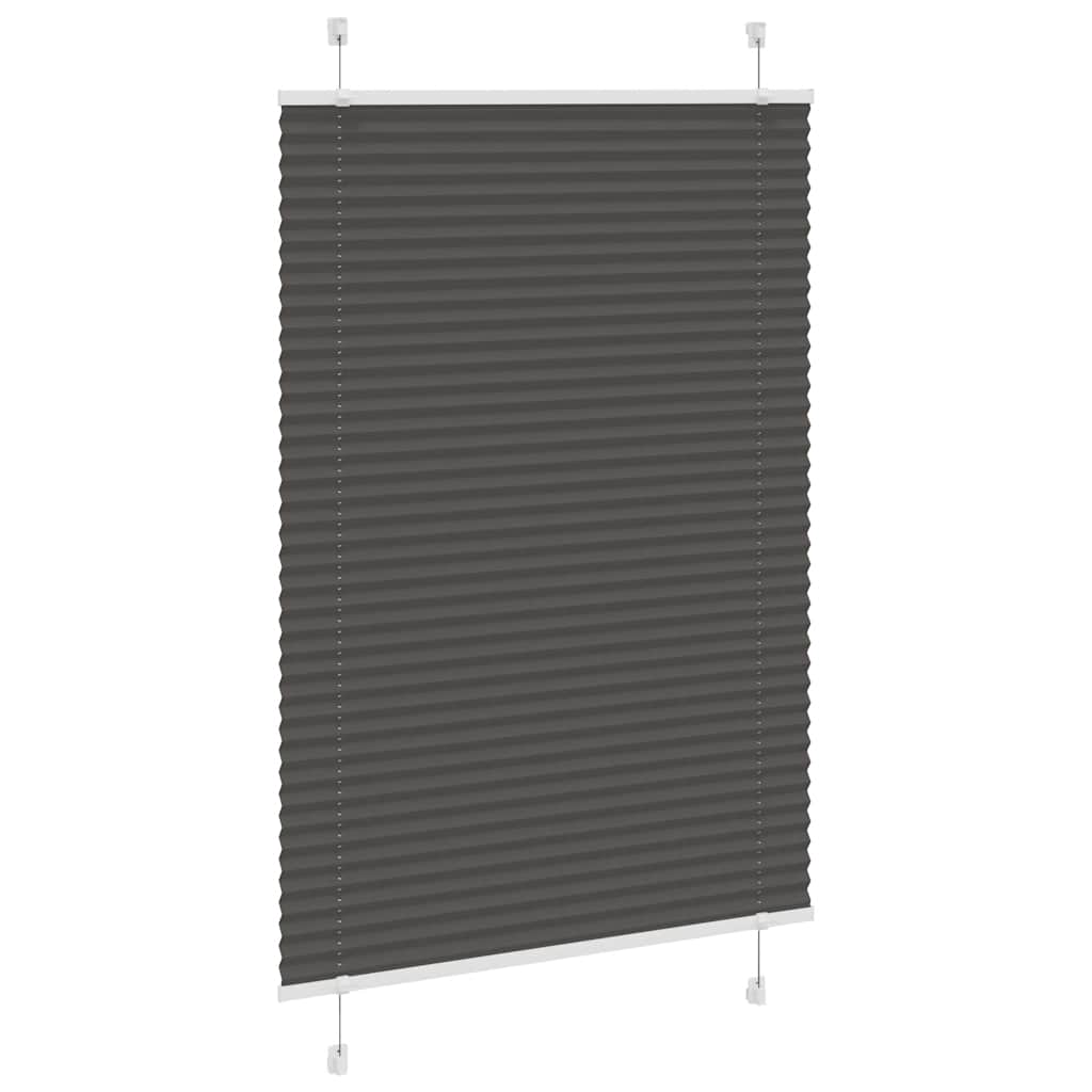 Tenda a rullo plissettata Vidaxx 95x100 cm larghezza tessuto 94,4 cm poliestere nero