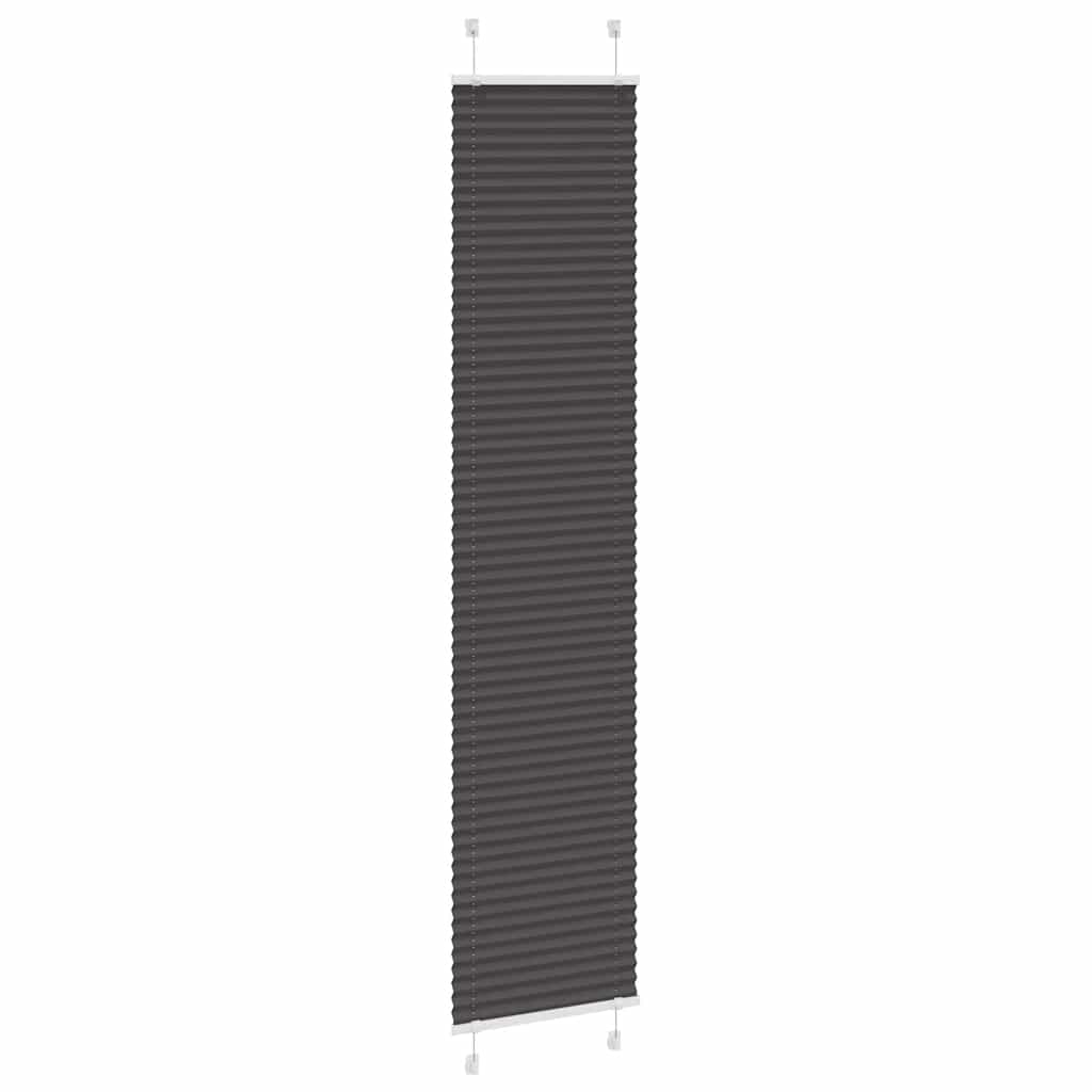 Tenda a rullo plissettata Vidaxx 40x200 cm larghezza tessuto 39,4 cm poliestere nero