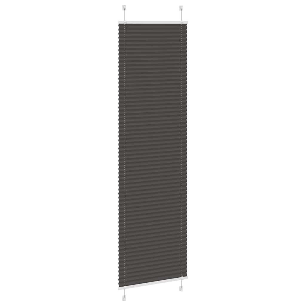 Tenda a rullo plissettata Vidaxx 65x200 cm larghezza tessuto 64,4 cm poliestere nero