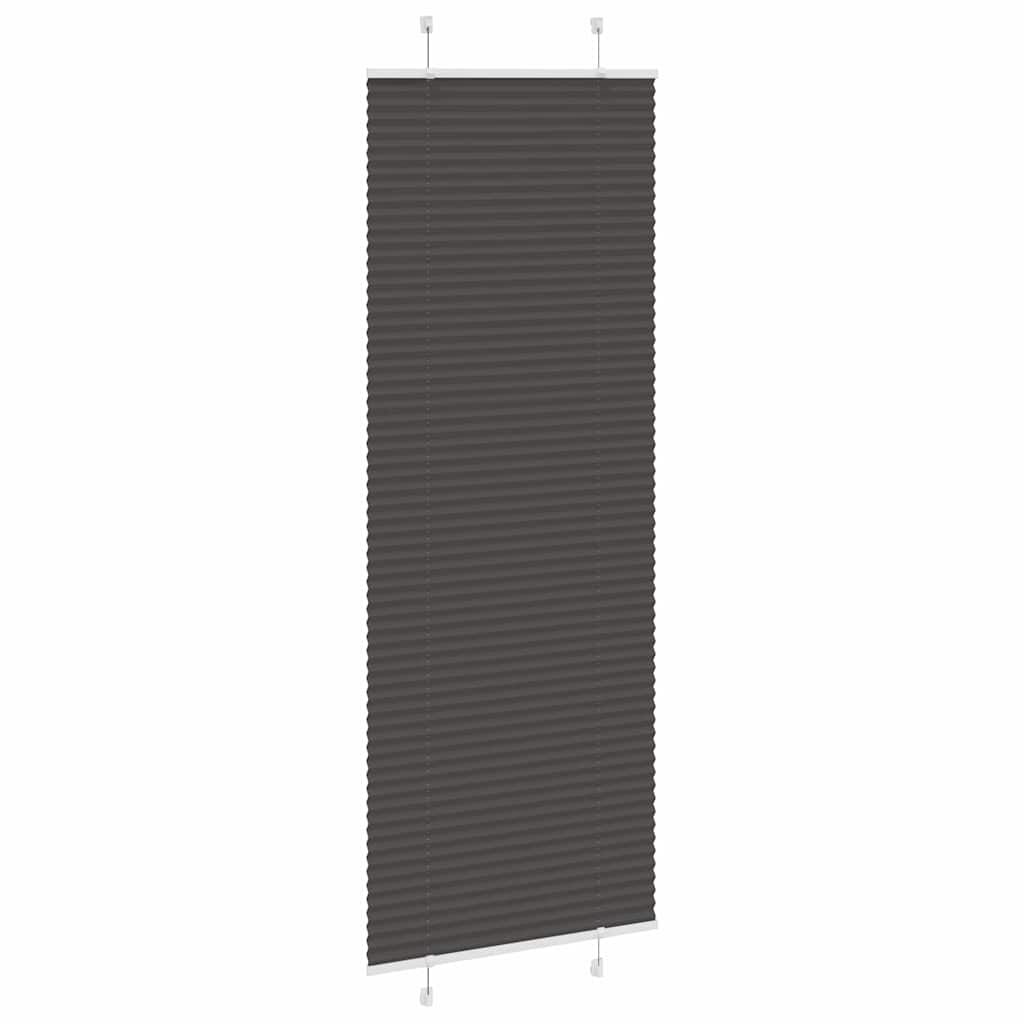 Tenda a rullo plissettata Vidaxx 80x200 cm larghezza tessuto 79,4 cm poliestere nero