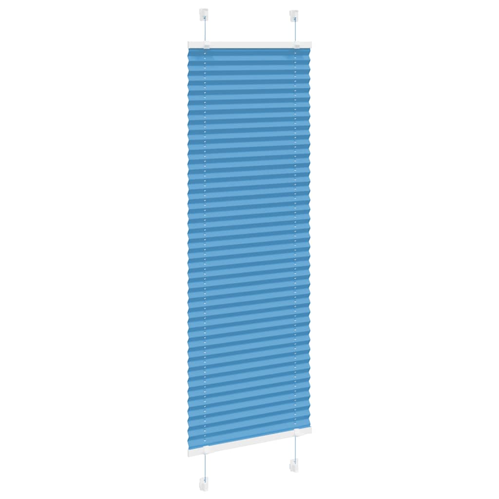 Tenda a rullo plissettata Vidaxx 50x150 cm larghezza tessuto 49,4 cm poliestere blu