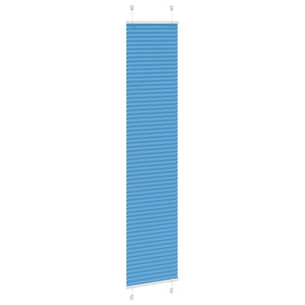 Vidaxx estor enrollable plisado 40x200 cm tela ancho 39,4 cm poliéster azul