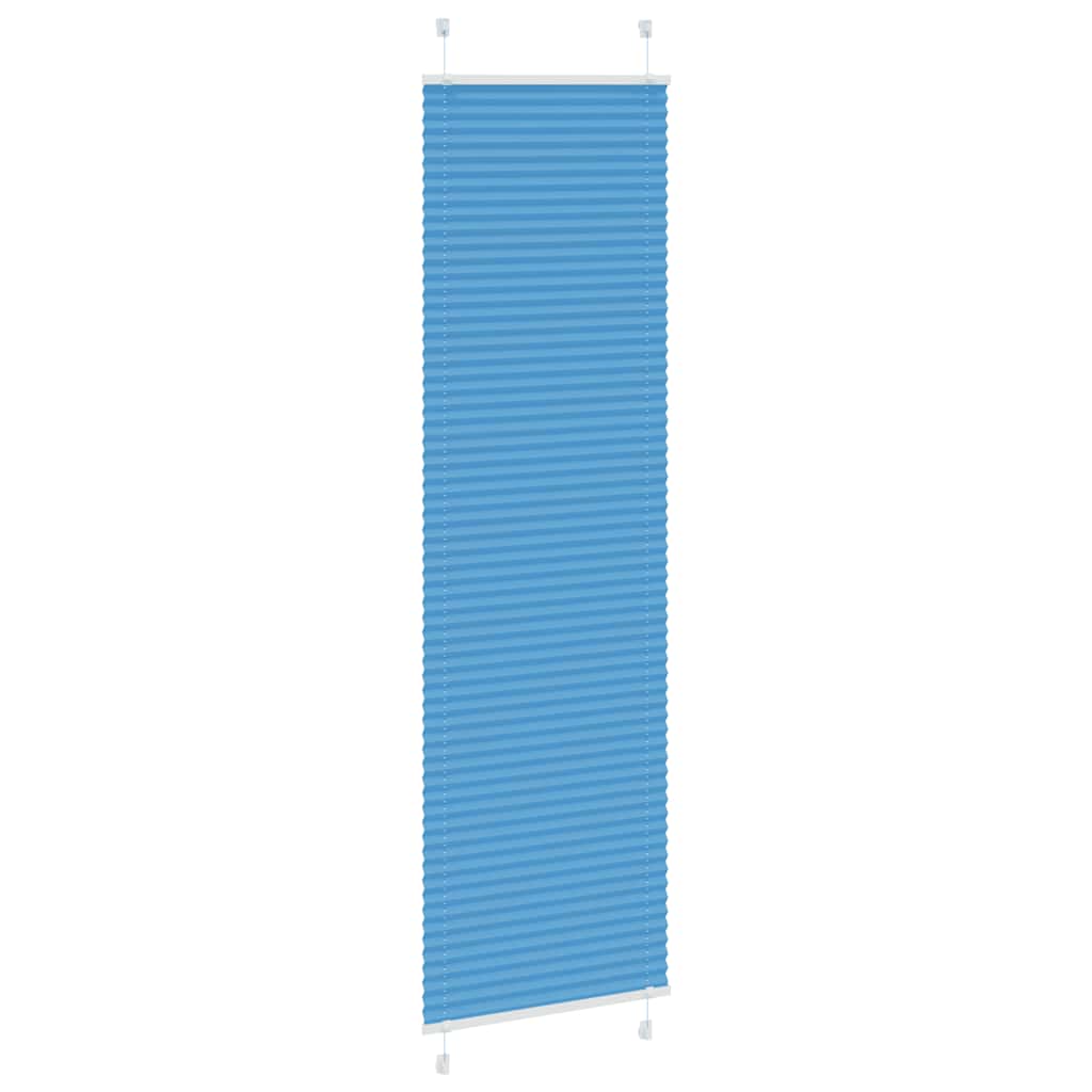 Vidaxx estor enrollable plisado 55x200 cm tela ancho 54,4 cm poliéster azul