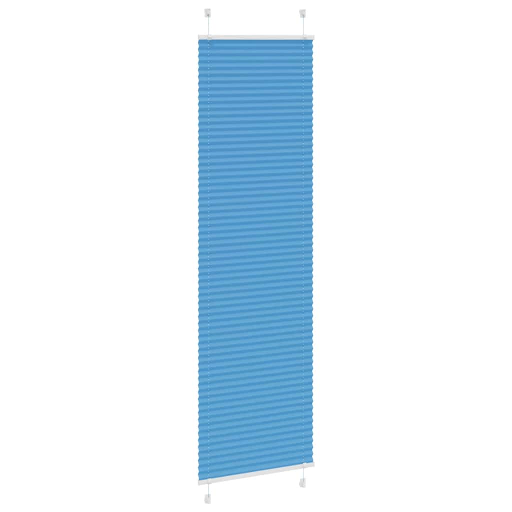 Vidaxx estor enrollable plisado 60x200 cm tela ancho 59,4 cm poliéster azul
