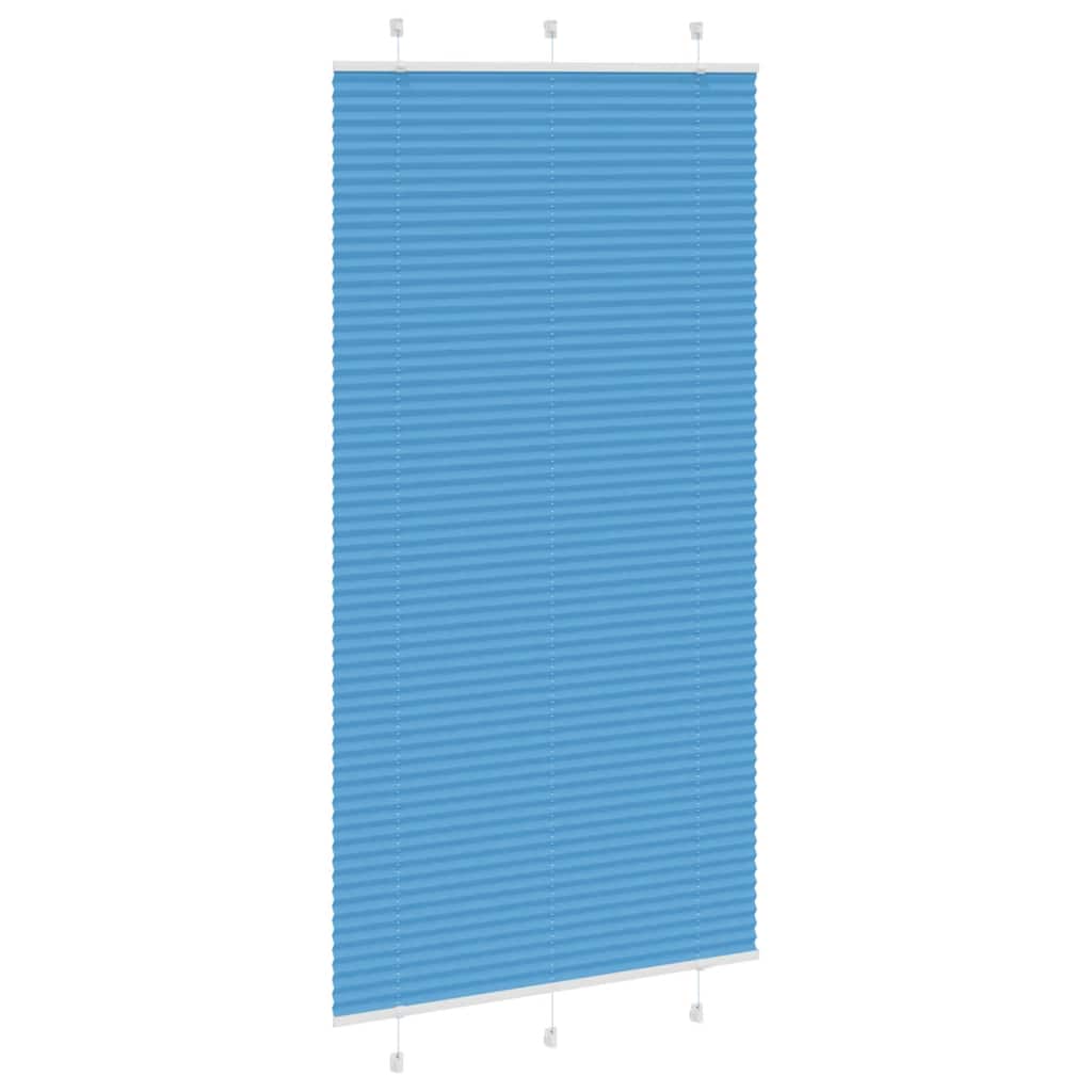 Tenda a rullo plissettata Vidaxx 105x200 cm larghezza tessuto 104,4 cm poliestere blu