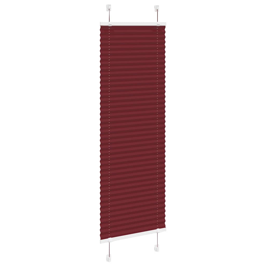 Vidaxx estor enrollable plisado 40x100 cm ancho de tela 39,4 cm rojo burdeos