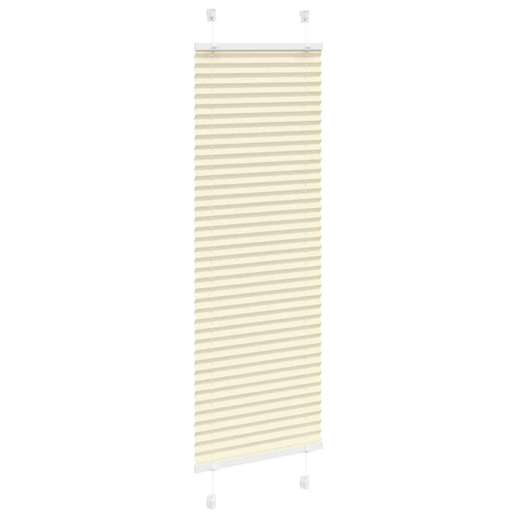 Tenda a rullo plissettata Vidaxx 50x100 cm larghezza tessuto 49,4 cm poliestere crema