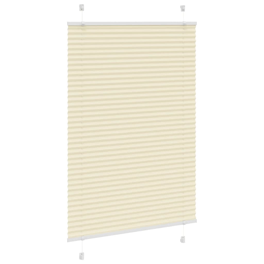 Tenda a rullo plissettata Vidaxx 90x150 cm larghezza tessuto 89,4 cm poliestere crema