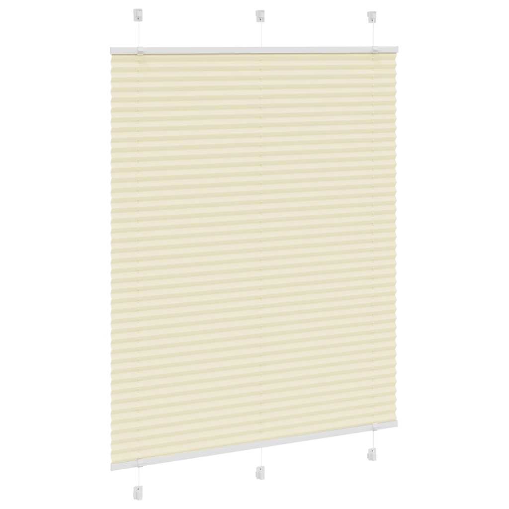 Vidaxx estor enrollable plisado 110x150cm tela ancho 109,4cm poliéster crema