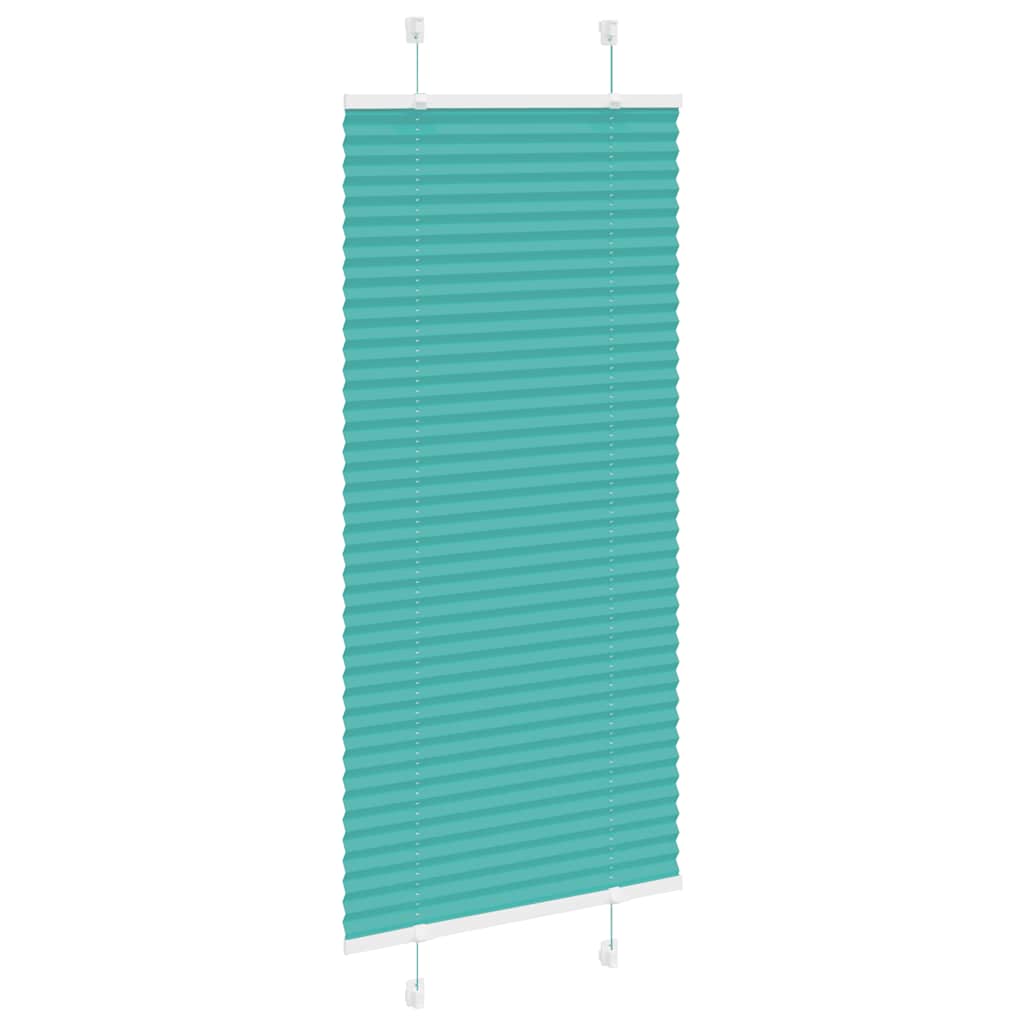 Tenda a rullo plissettata Vidaxx 60x150 cm larghezza tessuto 59,4 cm verde petrolio