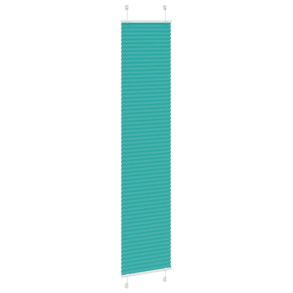 Tenda a rullo plissettata Vidaxx 40x200 cm larghezza tessuto 39,4 cm verde petrolio