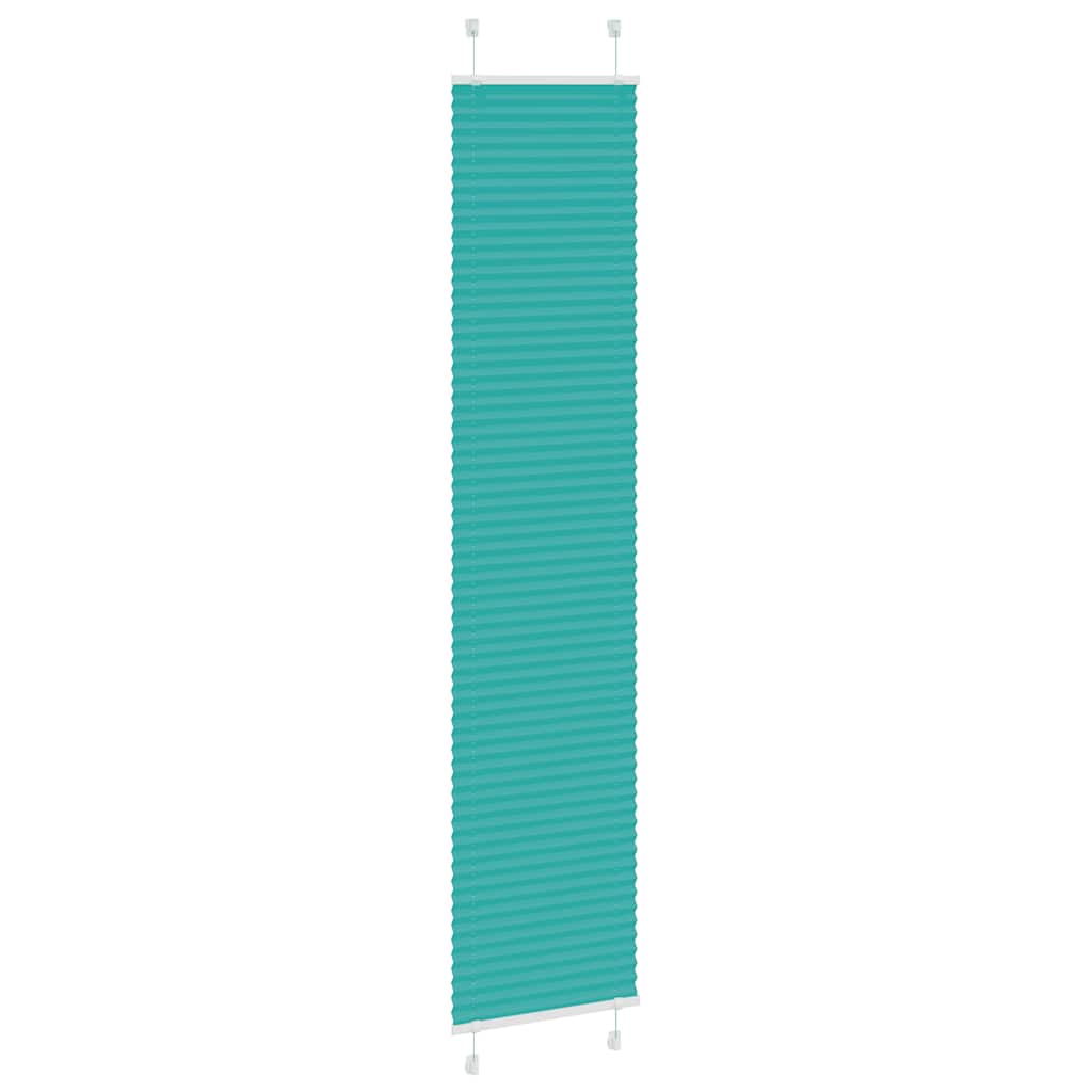 Vidaxx estor enrollable plisado 45x200 cm ancho de tela 44,4 cm verde petróleo