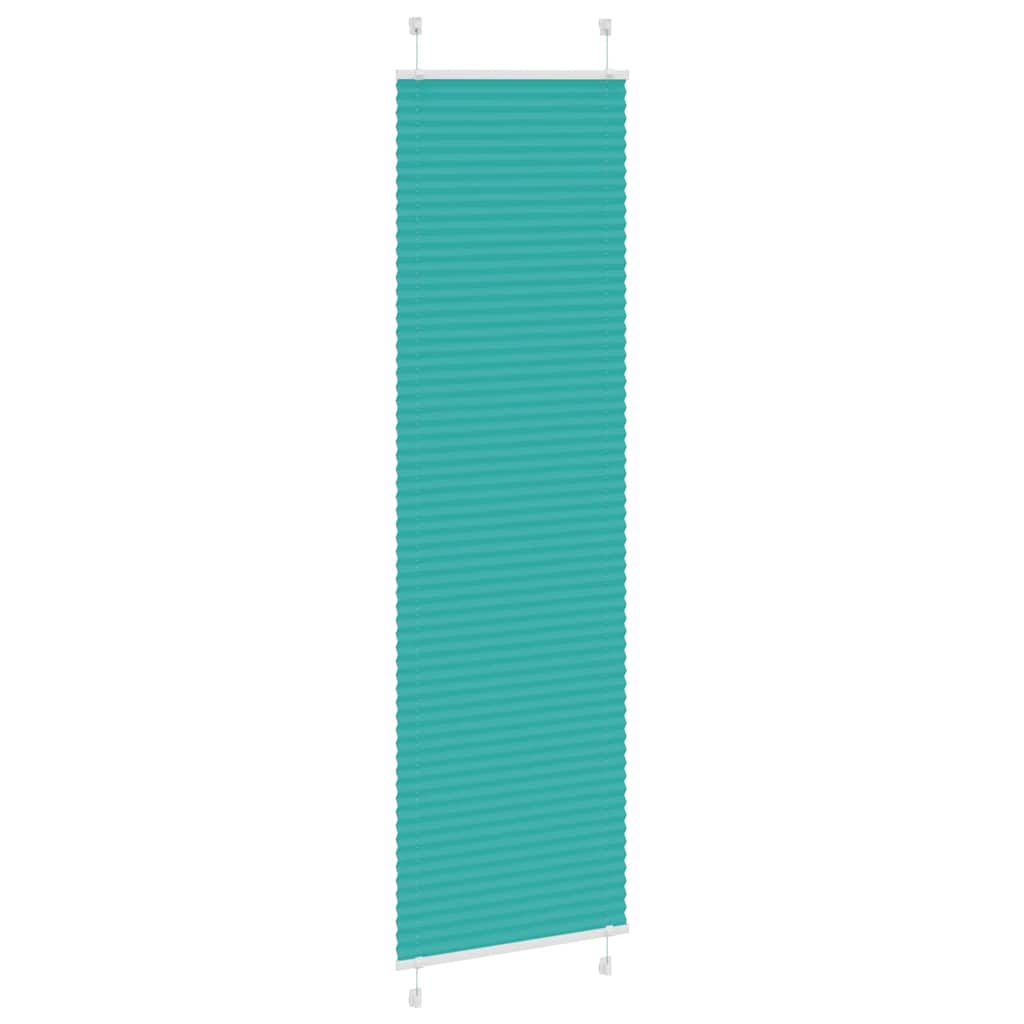 Tenda a rullo plissettata Vidaxx 55x200 cm larghezza tessuto 54,4 cm verde petrolio