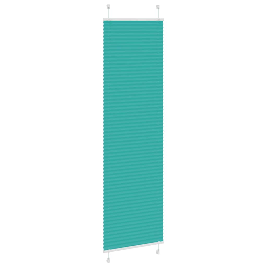Tenda a rullo plissettata Vidaxx 65x200 cm larghezza tessuto 64,4 cm verde petrolio