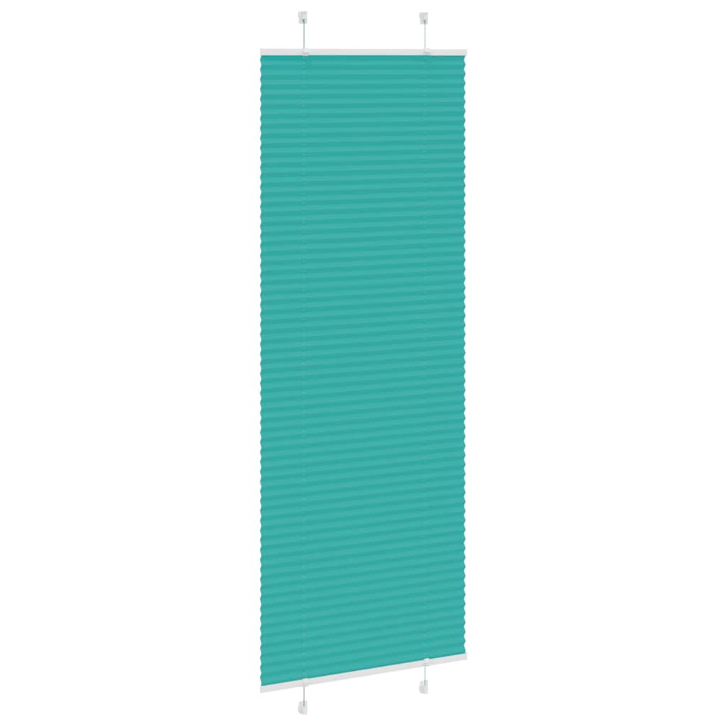Tenda a rullo plissettata Vidaxx 70x200 cm larghezza tessuto 69,4 cm verde petrolio