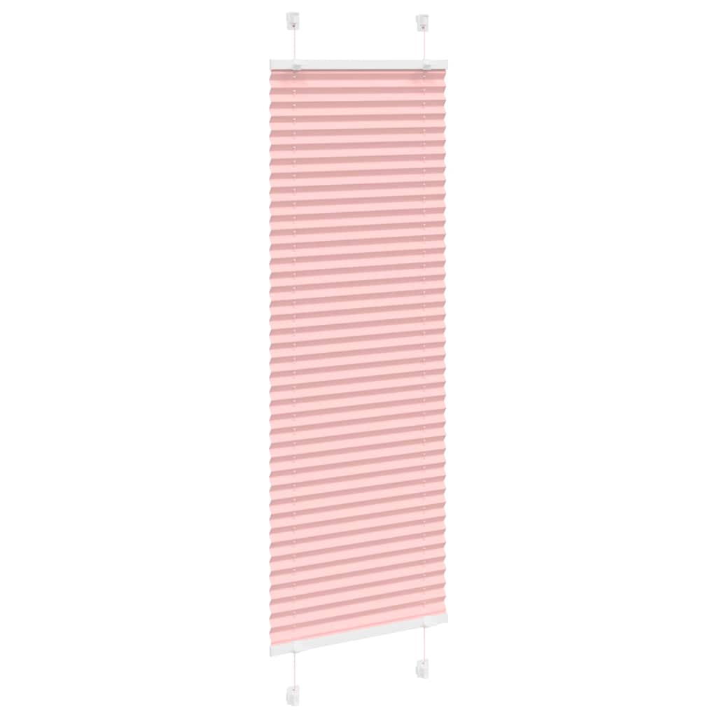 Tenda a rullo plissettata Vidaxx 50x100 cm larghezza tessuto 49,4 cm poliestere rosa