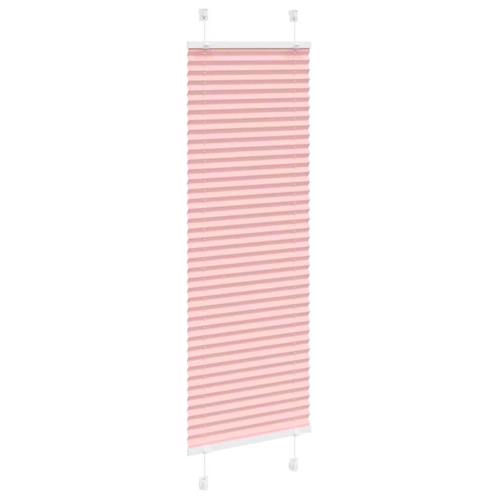 Tenda a rullo plissettata Vidaxx 50x150 cm larghezza tessuto 49,4 cm poliestere rosa