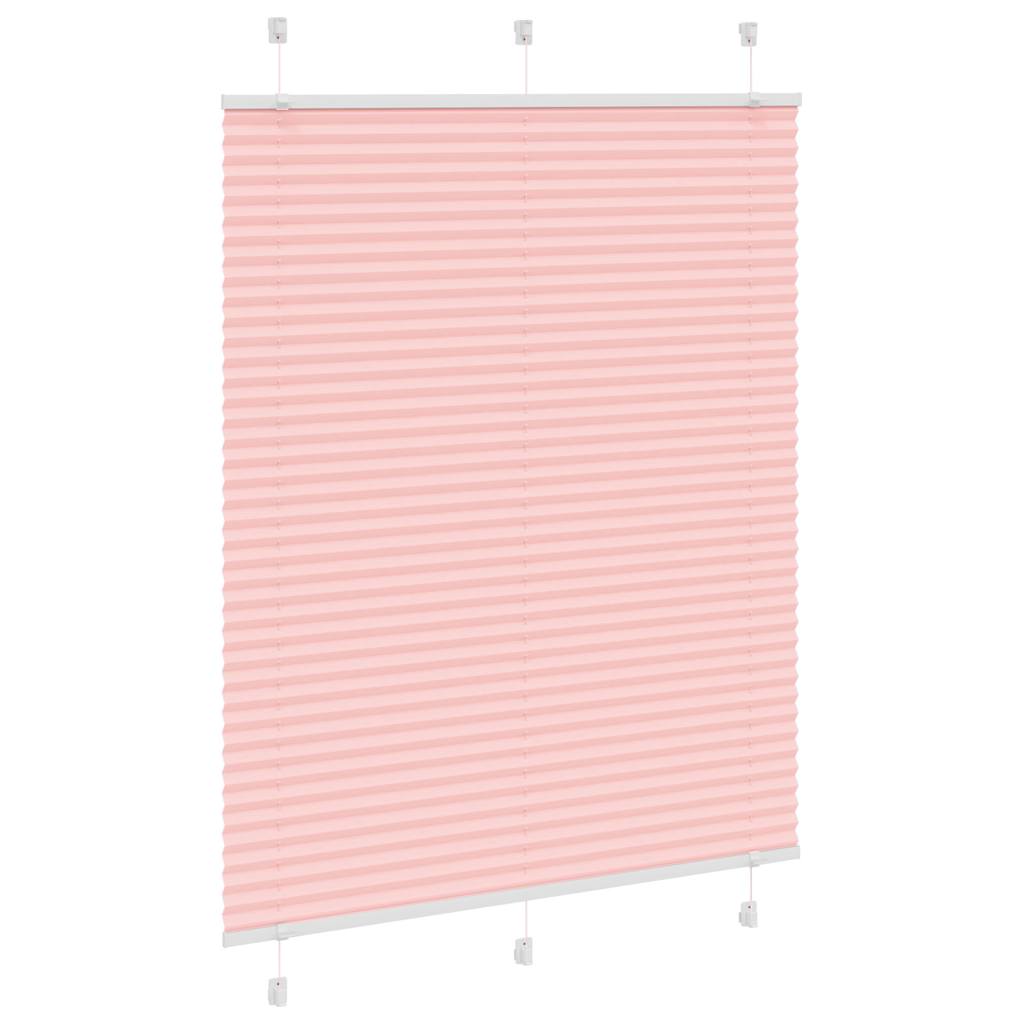 Tenda a rullo plissettata Vidaxx 110x150 cm larghezza tessuto 109,4 cm poliestere rosa
