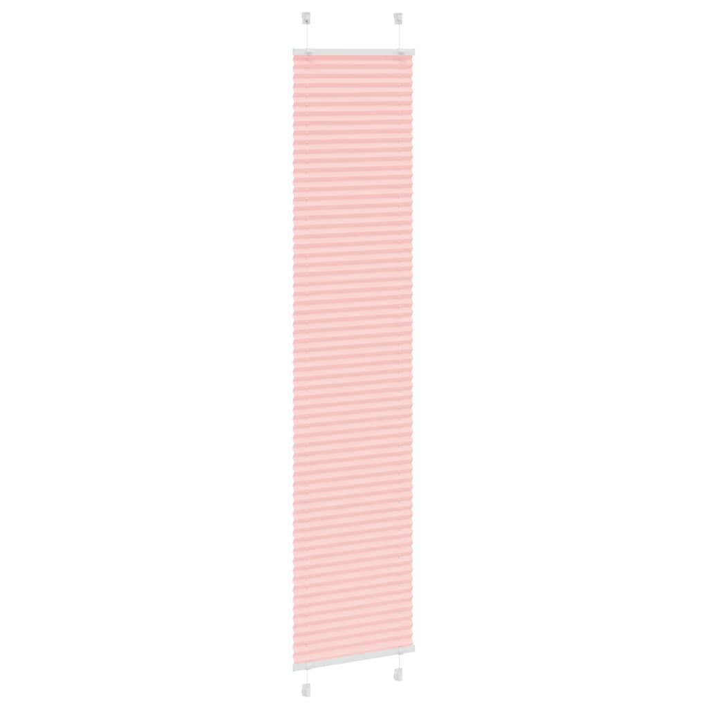 Tenda a rullo plissettata Vidaxx 45x200 cm larghezza tessuto 44,4 cm poliestere rosa