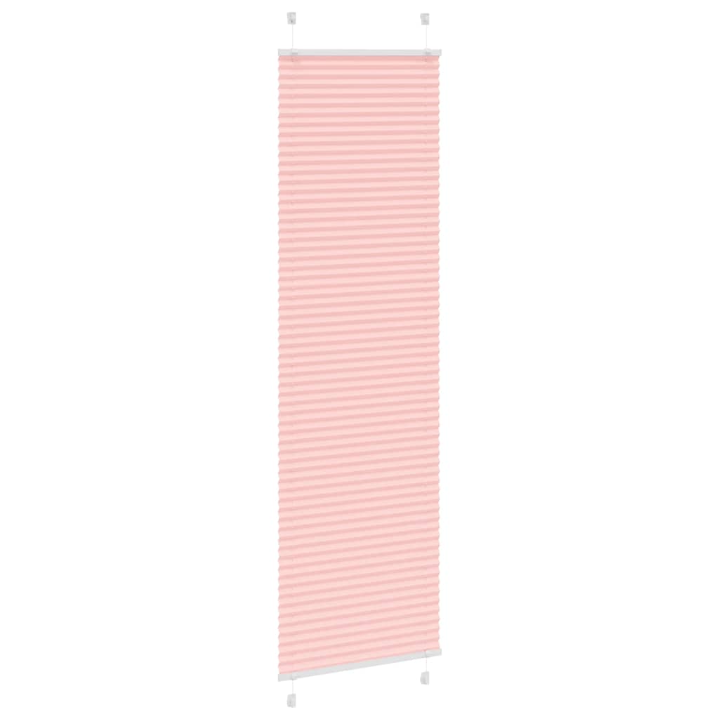 Tenda a rullo plissettata Vidaxx 60x200 cm larghezza tessuto 59,4 cm poliestere rosa