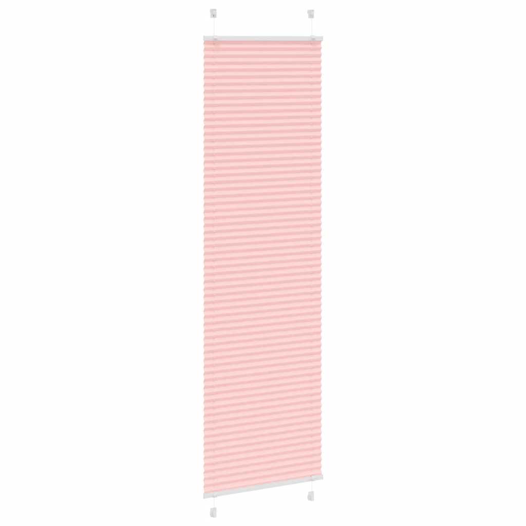 Tenda a rullo plissettata Vidaxx 65x200 cm larghezza tessuto 64,4 cm poliestere rosa
