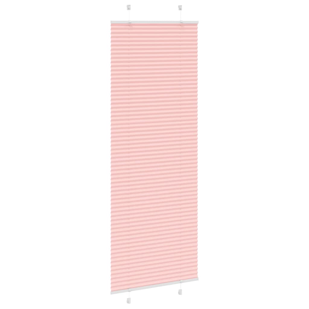 Vidaxx estor enrollable plisado 80x200 cm tela ancho 79,4 cm poliéster rosa