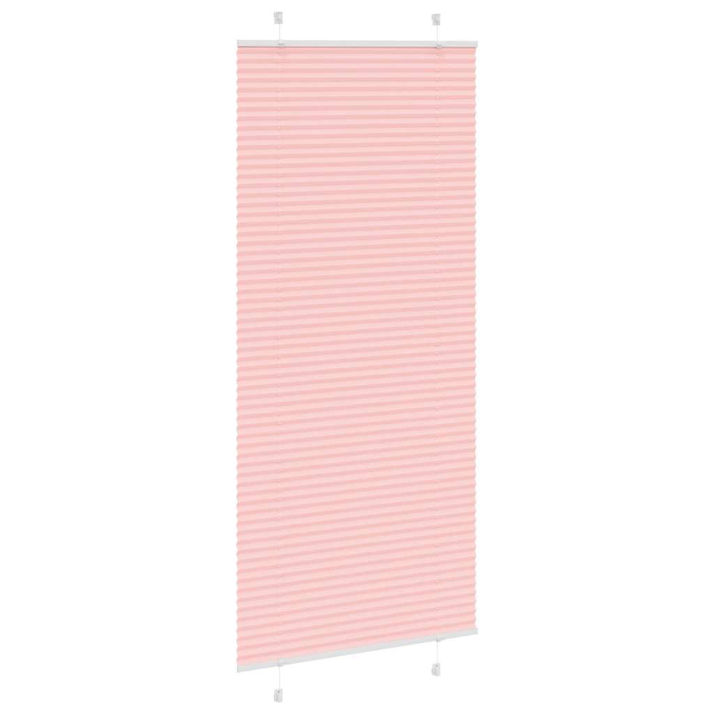 Vidaxl plissé rolgordijn 100x200 cm stofbreedte 99,4cm polyester roze